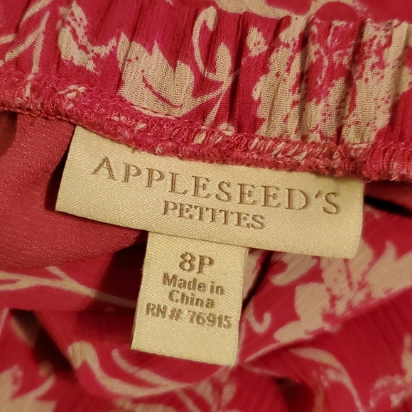 *Appleseed's Petites Floral Pullon Skirt - Picture 4 of 7